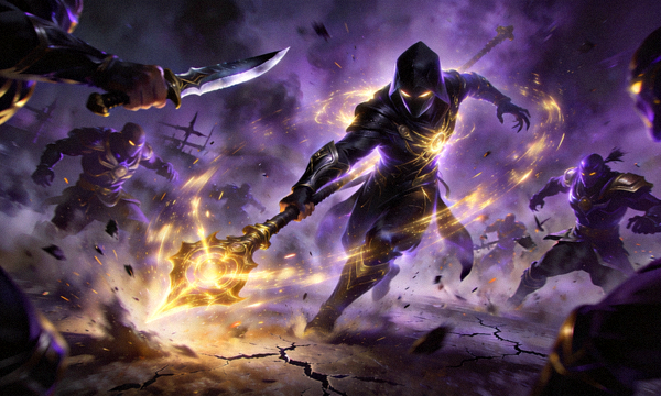DOTA2幻影刺客开启黑皇杖切入战场的技能释放瞬间